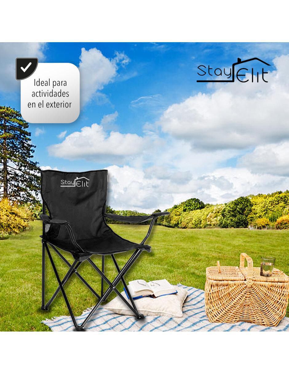 Silla plegable Camping Stay Elit de tela 2
