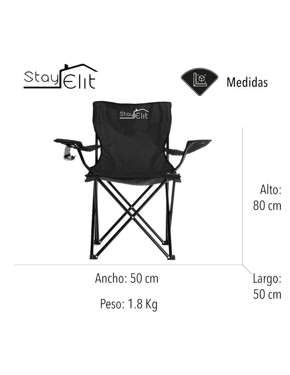 Silla plegable Camping Stay Elit de tela 5