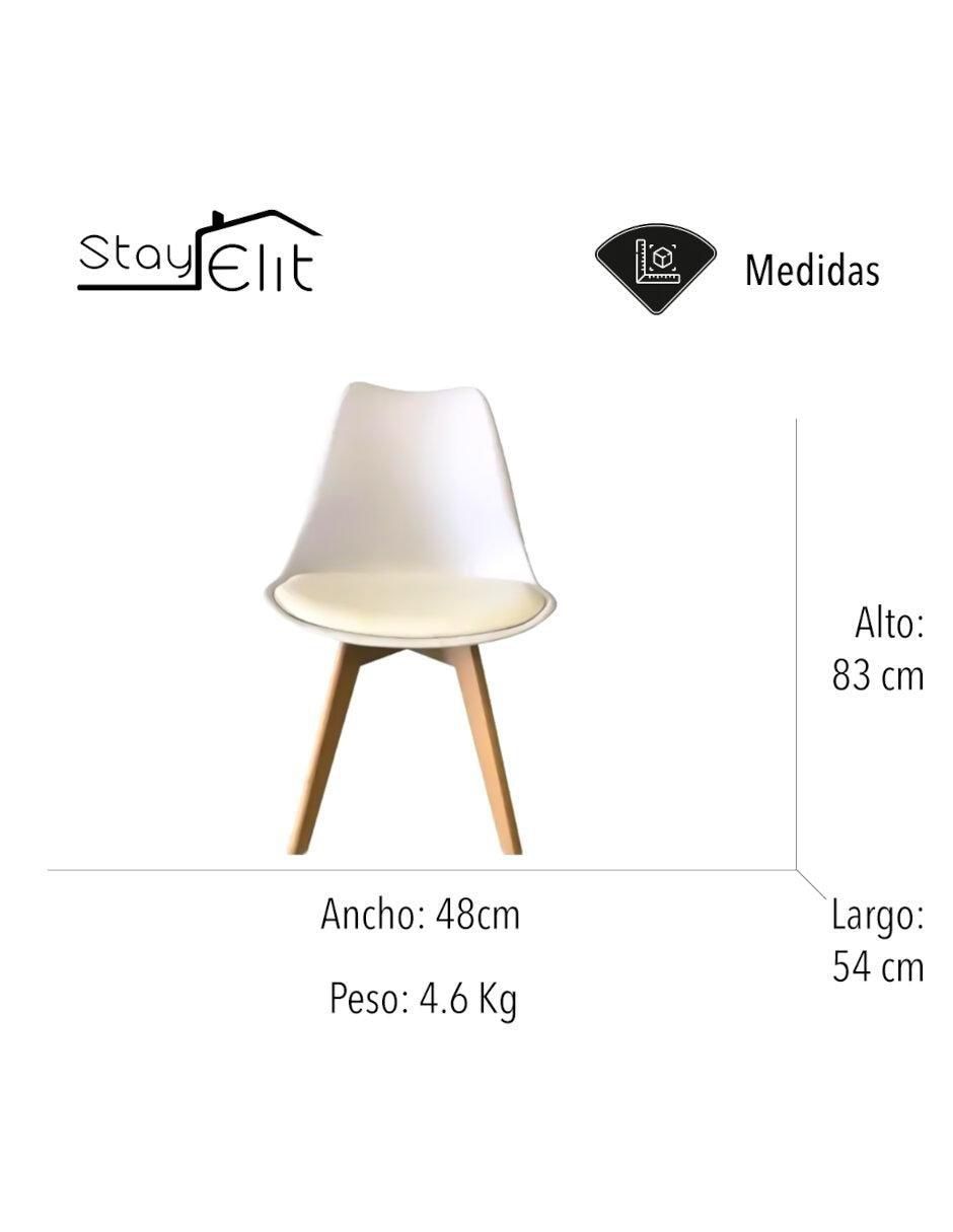 Juego de sillas 2 piezas Minimalista de plástico 5
