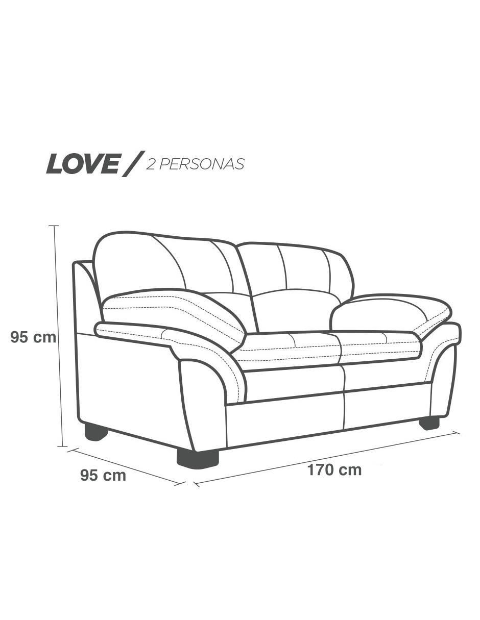 Love seat Genova de piel 6