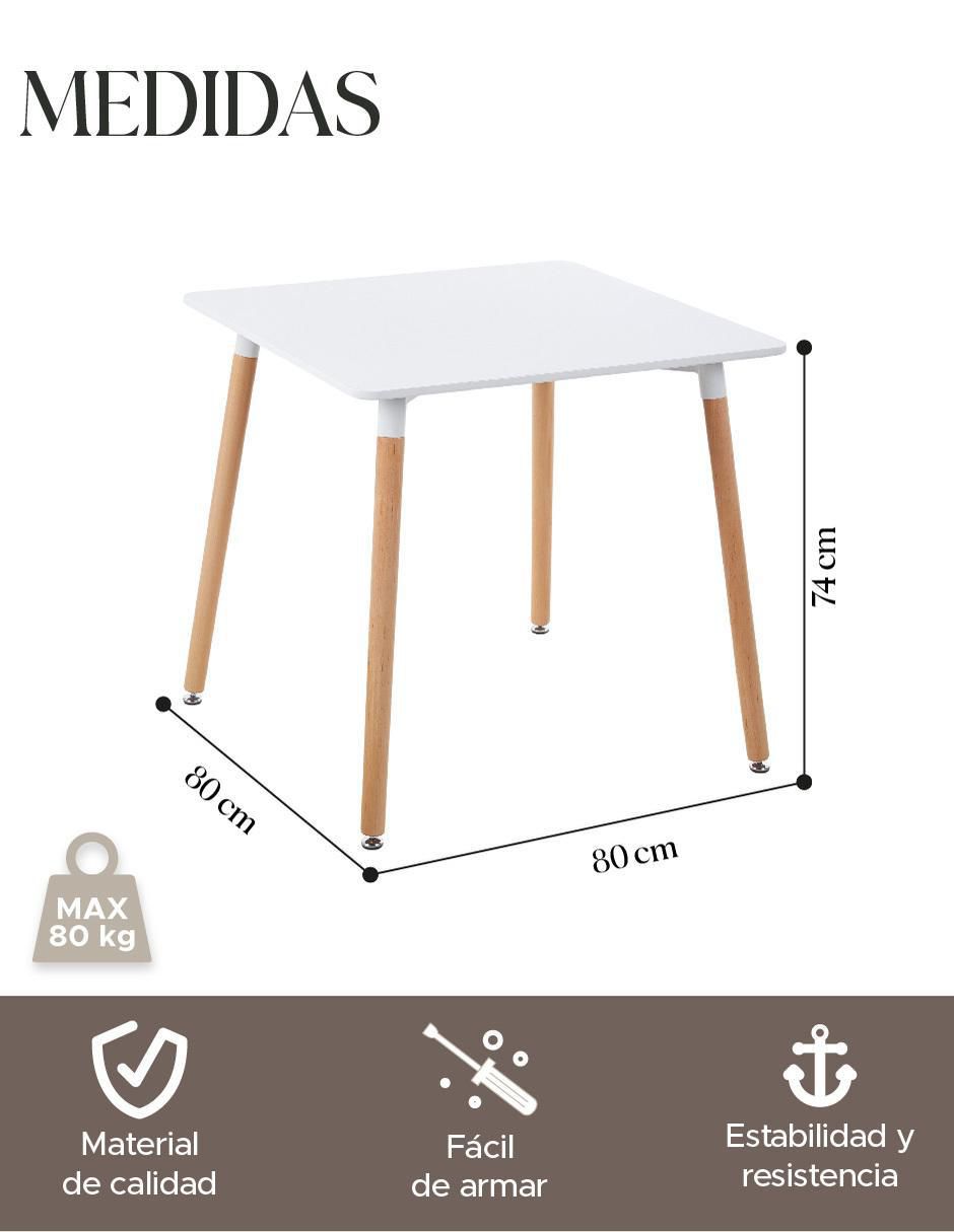 Mesa de comedor armable Eames 9