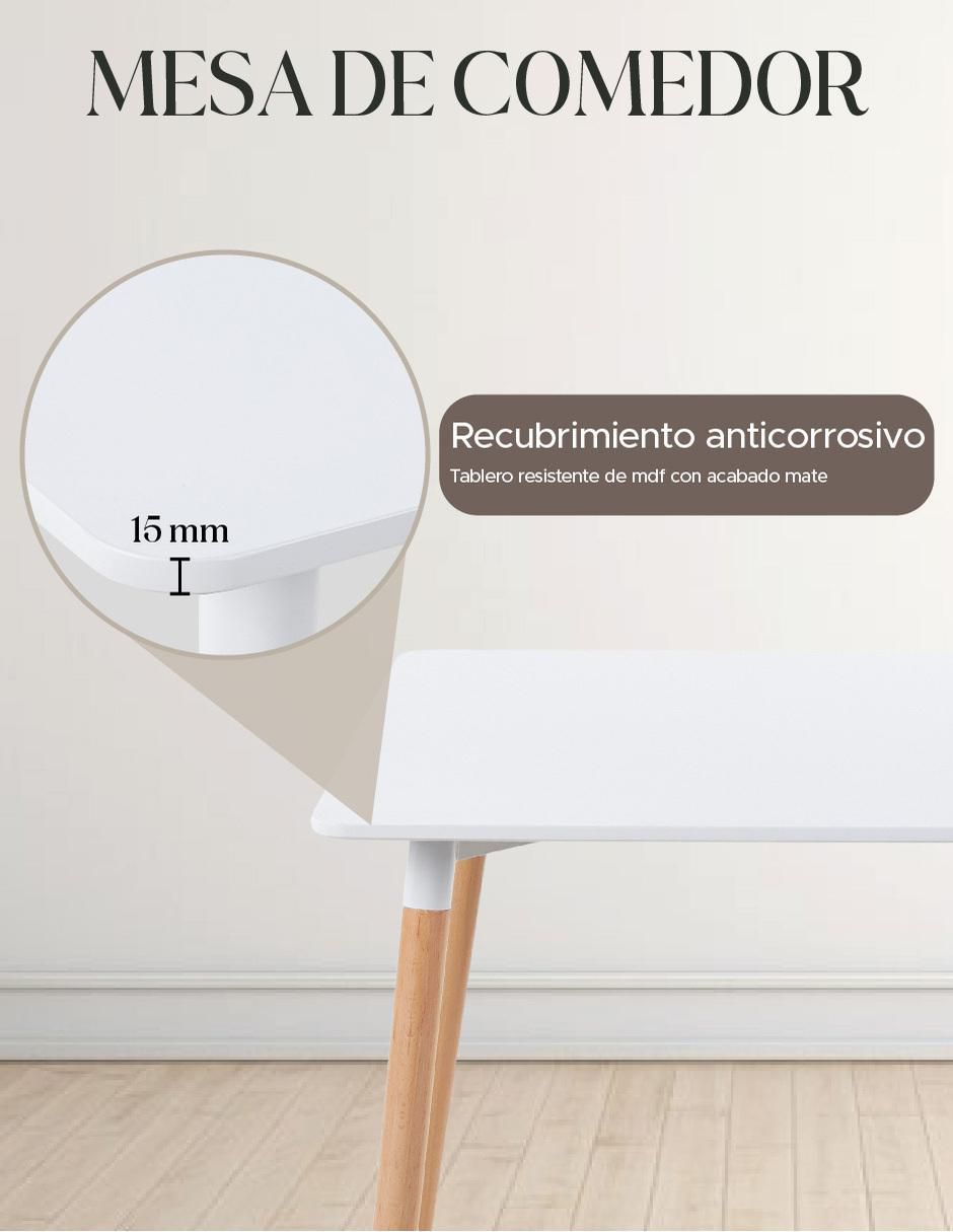 Mesa de comedor armable Eames 6