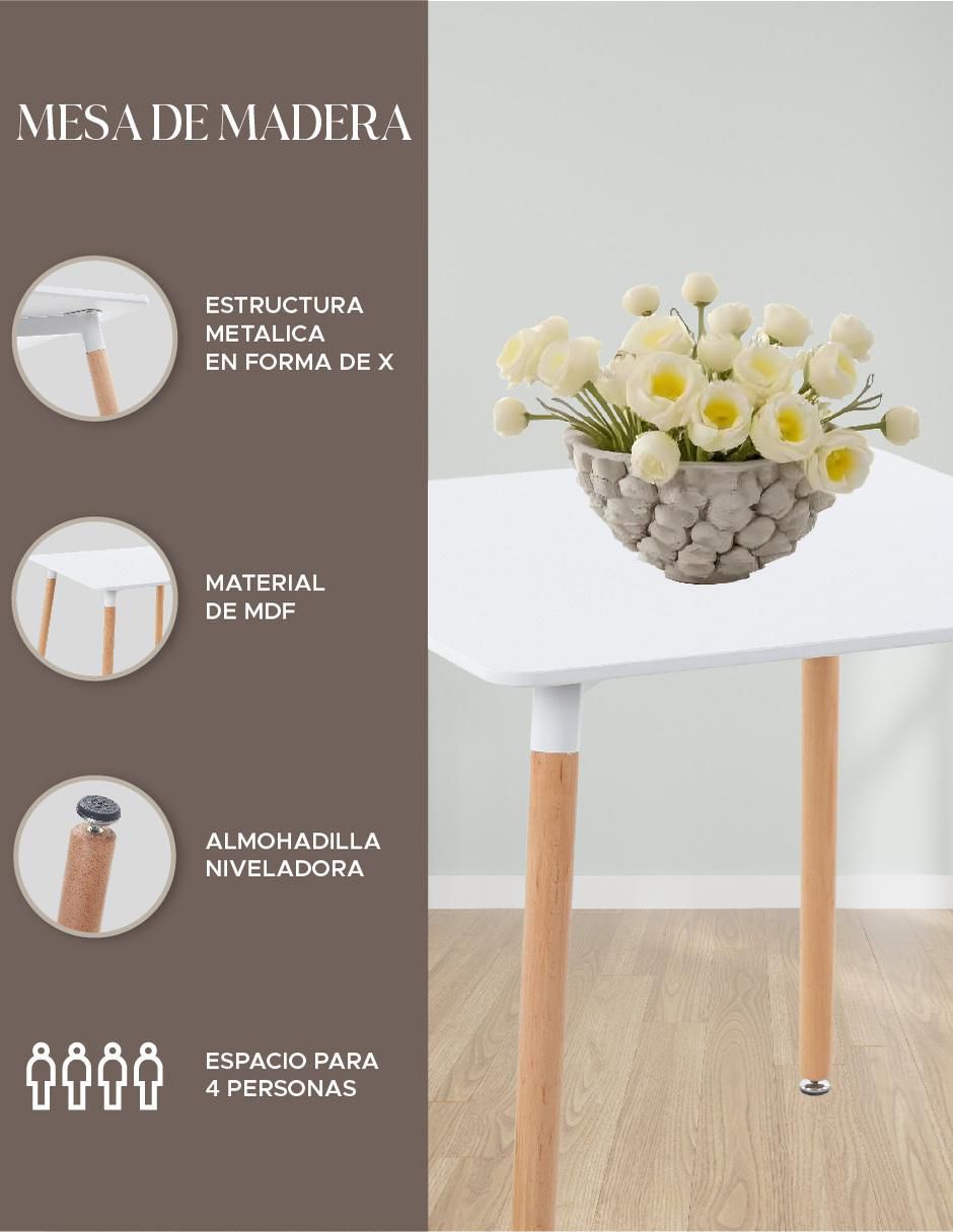 Mesa de comedor armable Eames 8