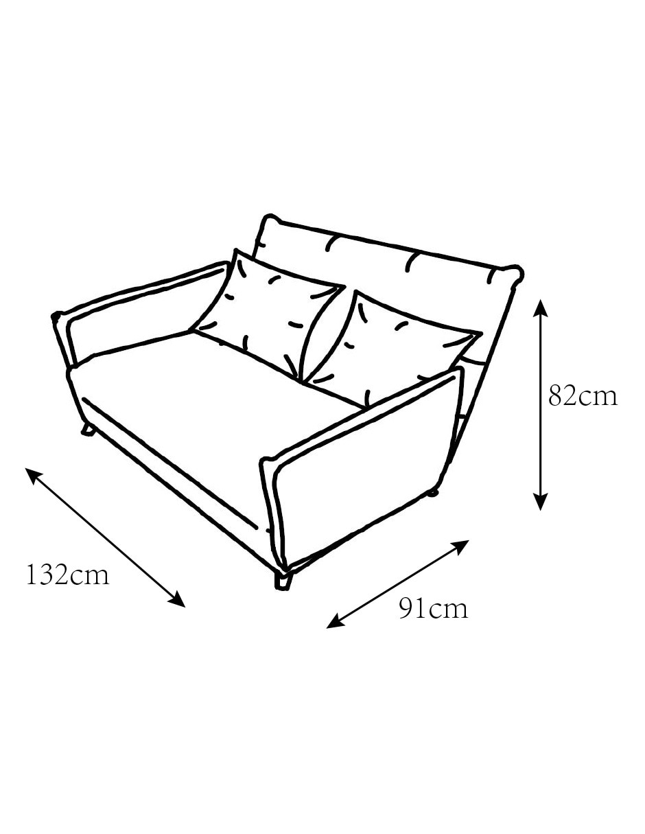Sofá cama Jasmine de poliéster 3