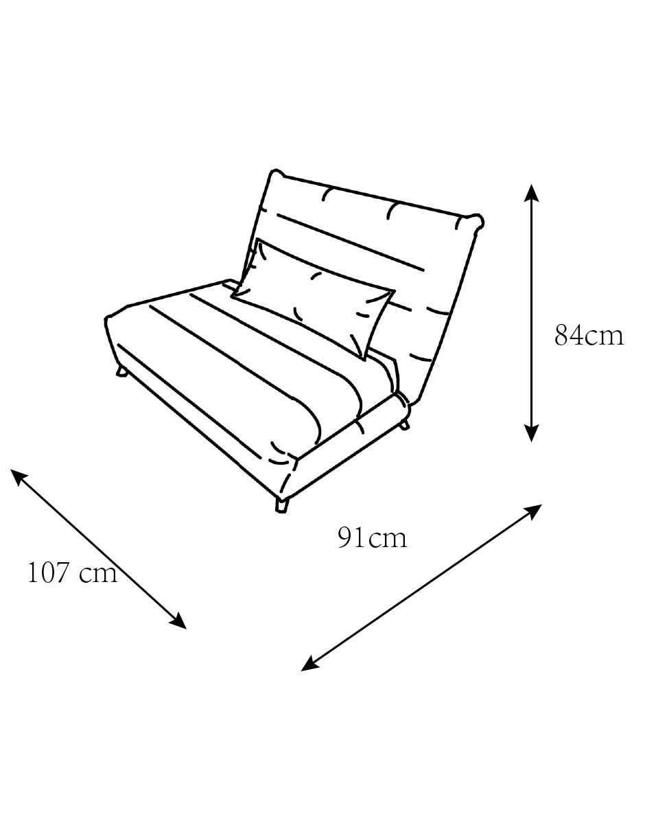 Sofá cama Jasmine de poliéster 11