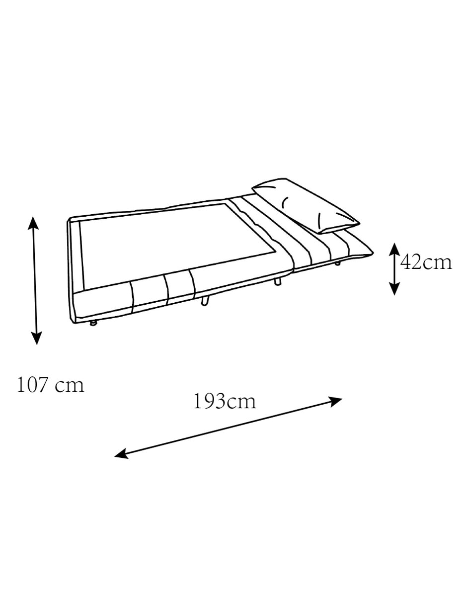 Sofá cama Jasmine de poliéster 12