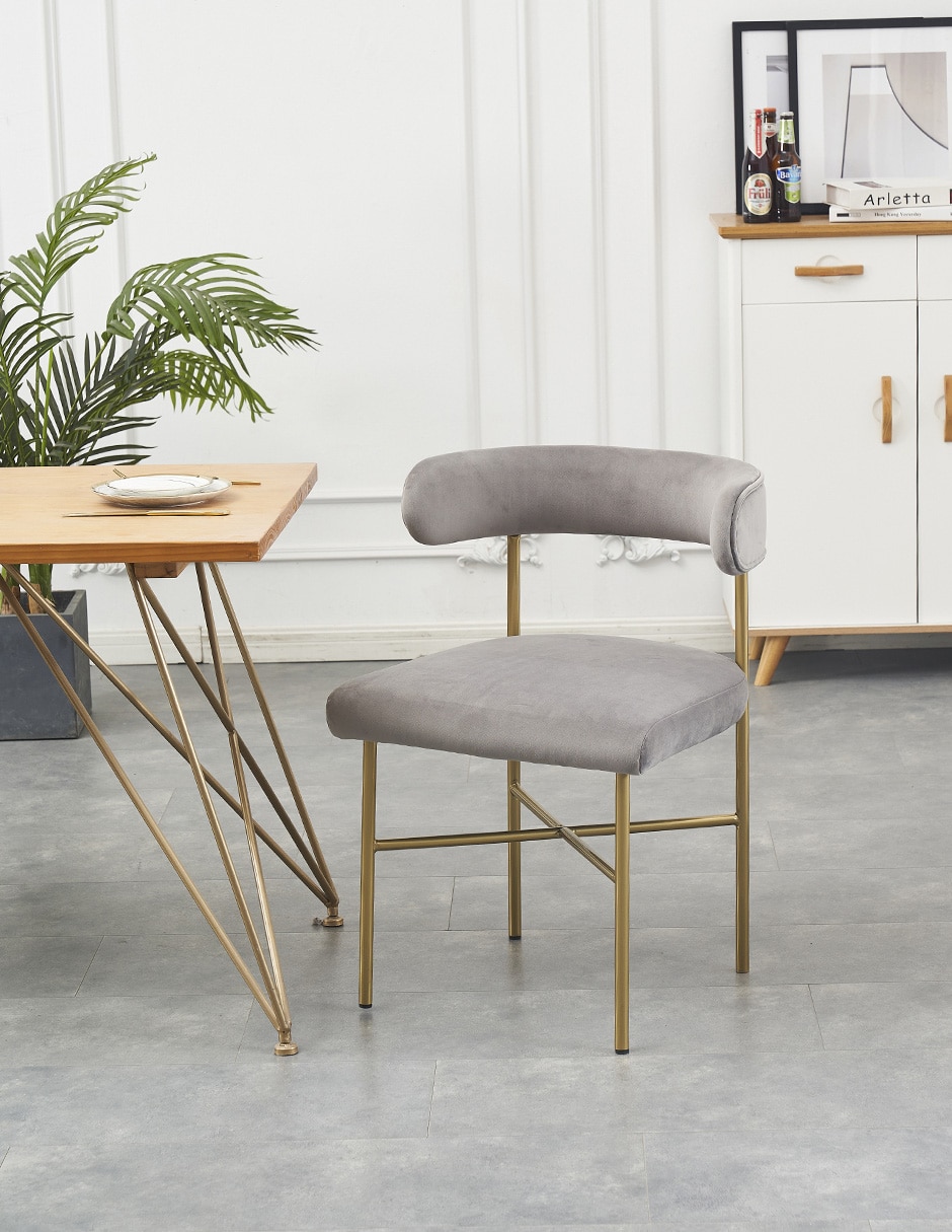 SILLA CLARA RE ALUMINIO, GRIS MEDIO