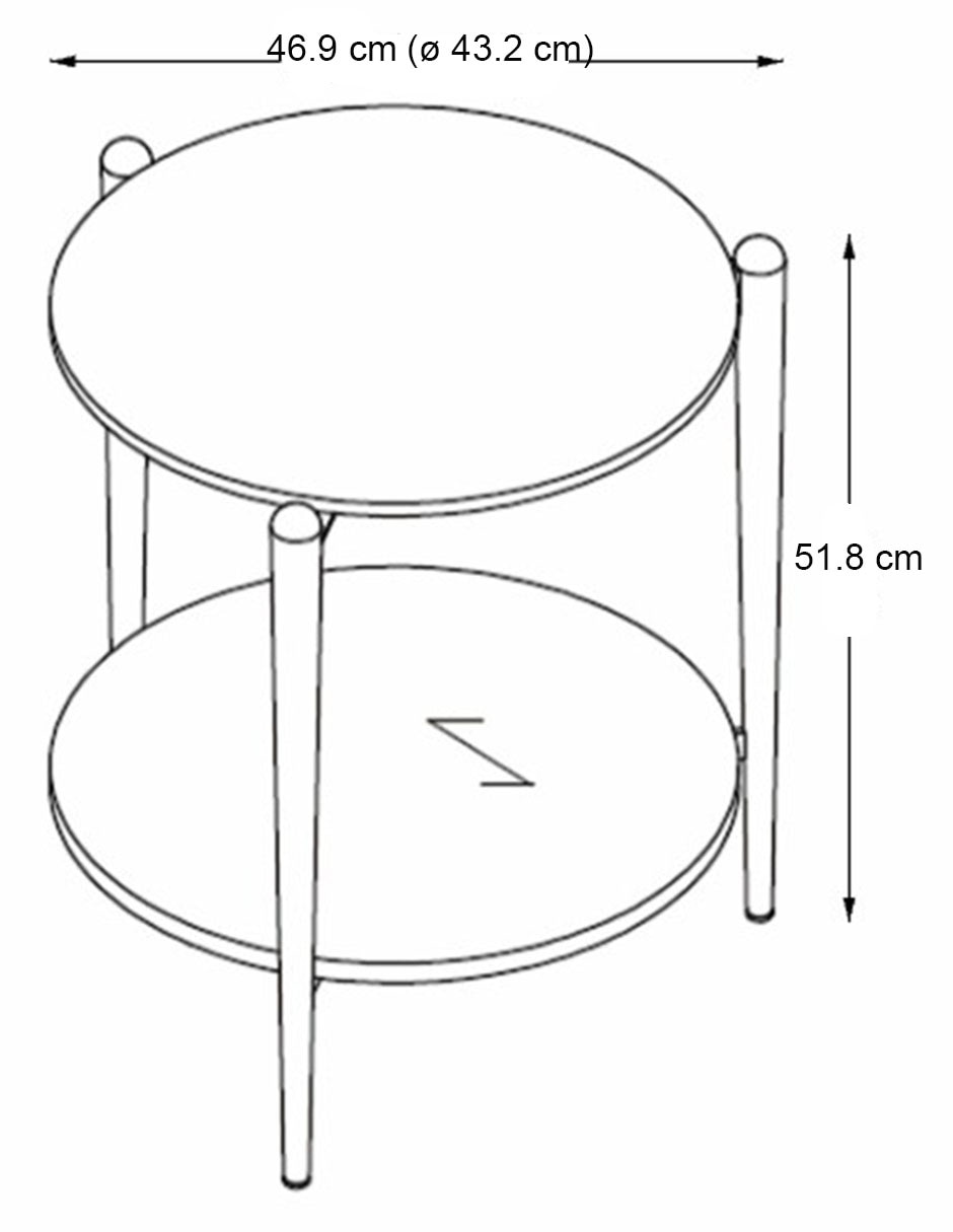 Mesa lateral Bristol 6