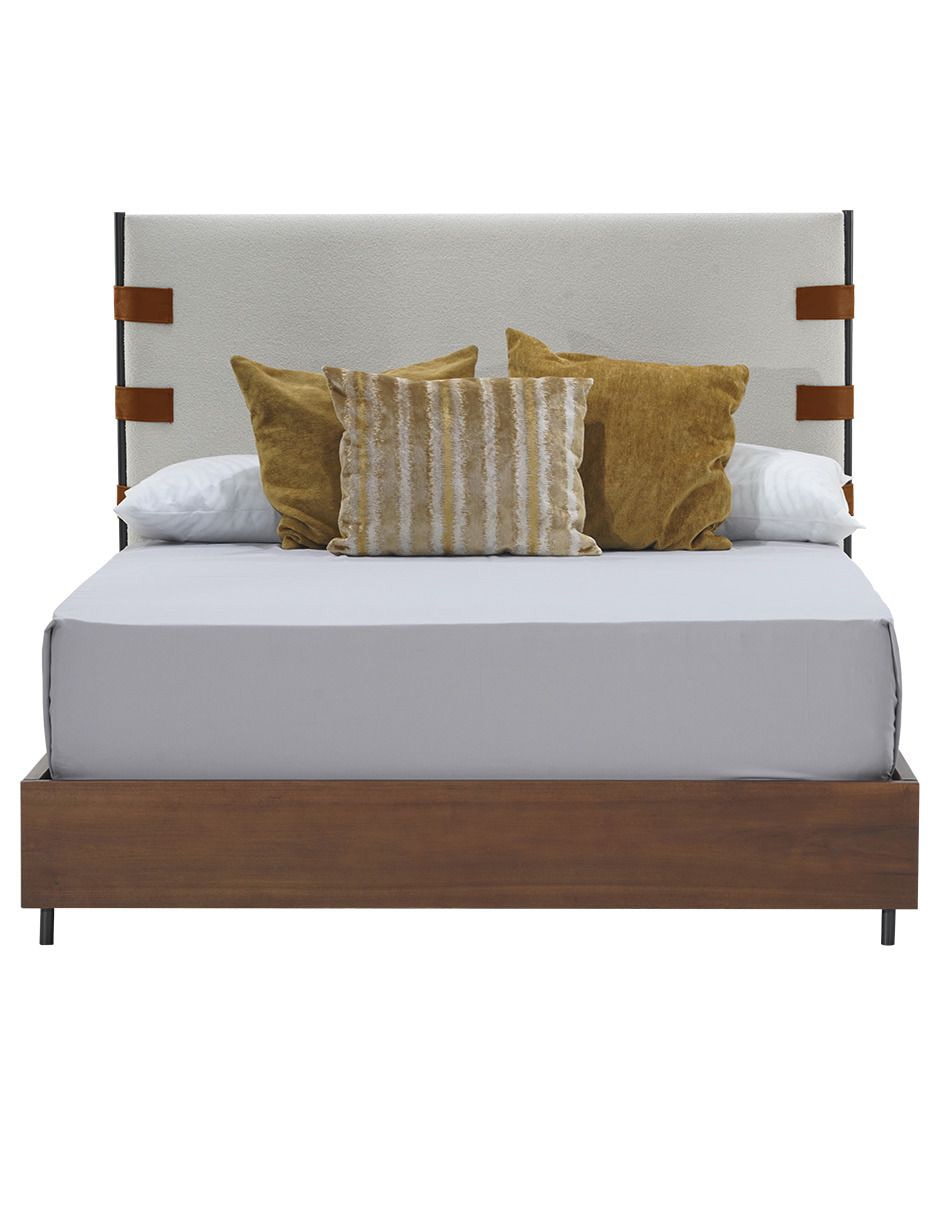 Cama Lokken de madera queen size 2