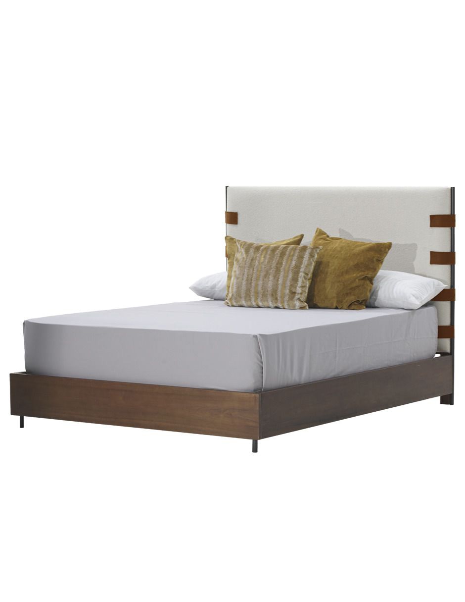 Cama Lokken de madera queen size 3