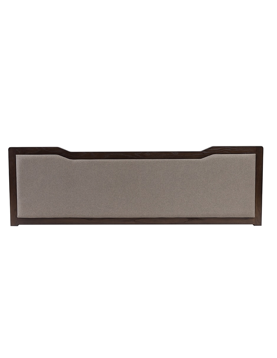 Base para cama Abbey de madera y tela 3