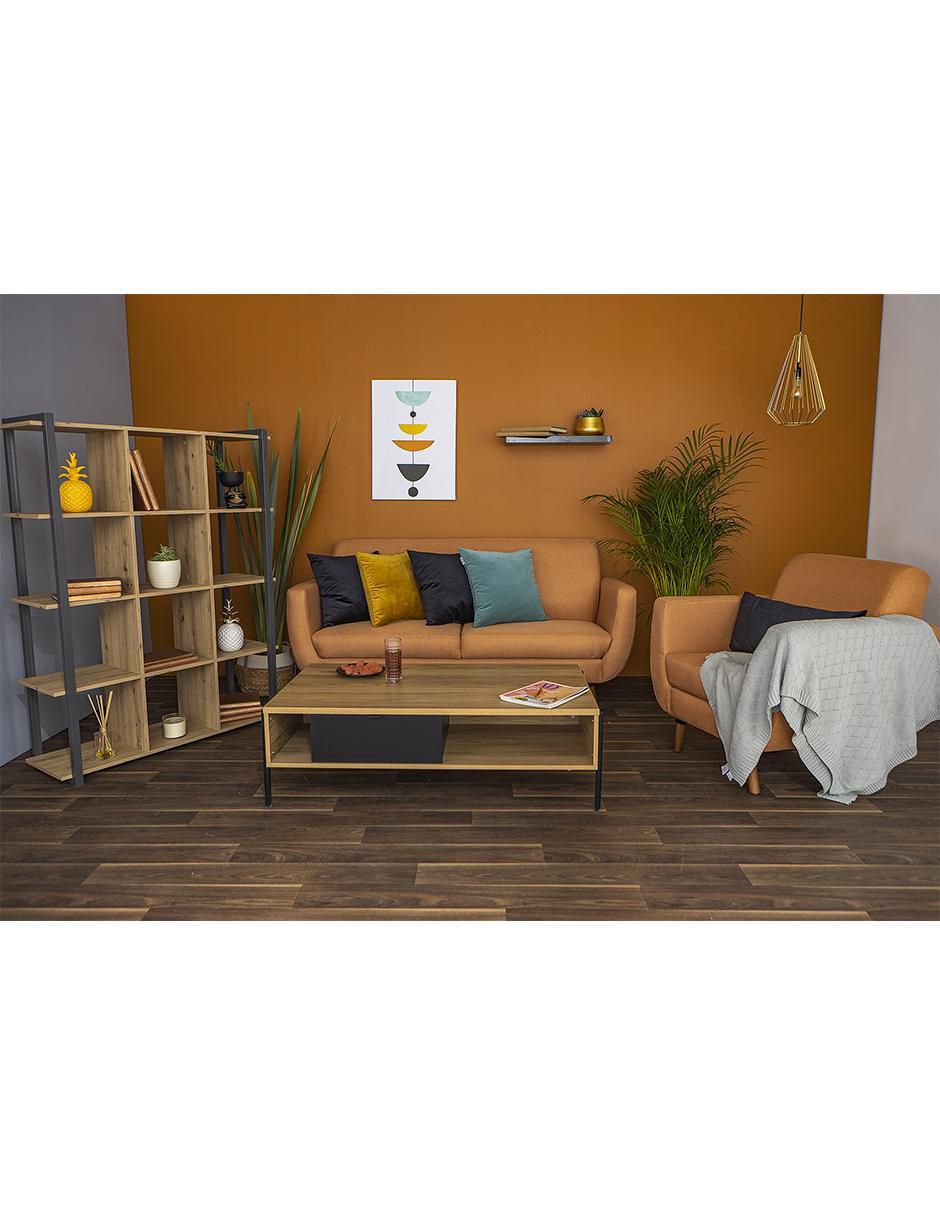 Sofá doble kessa love seat lewis de madera