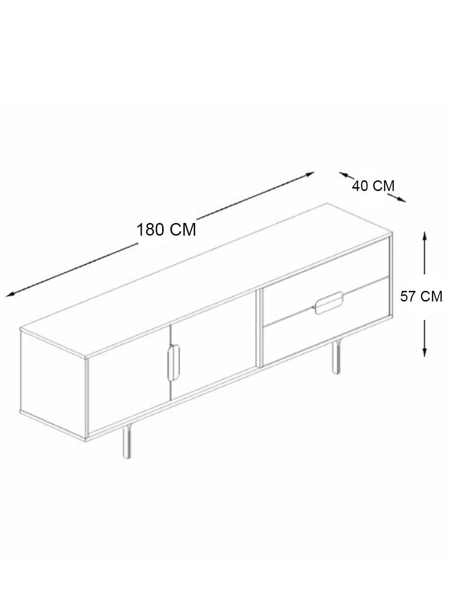 Mueble de tv Lincoln de 8
