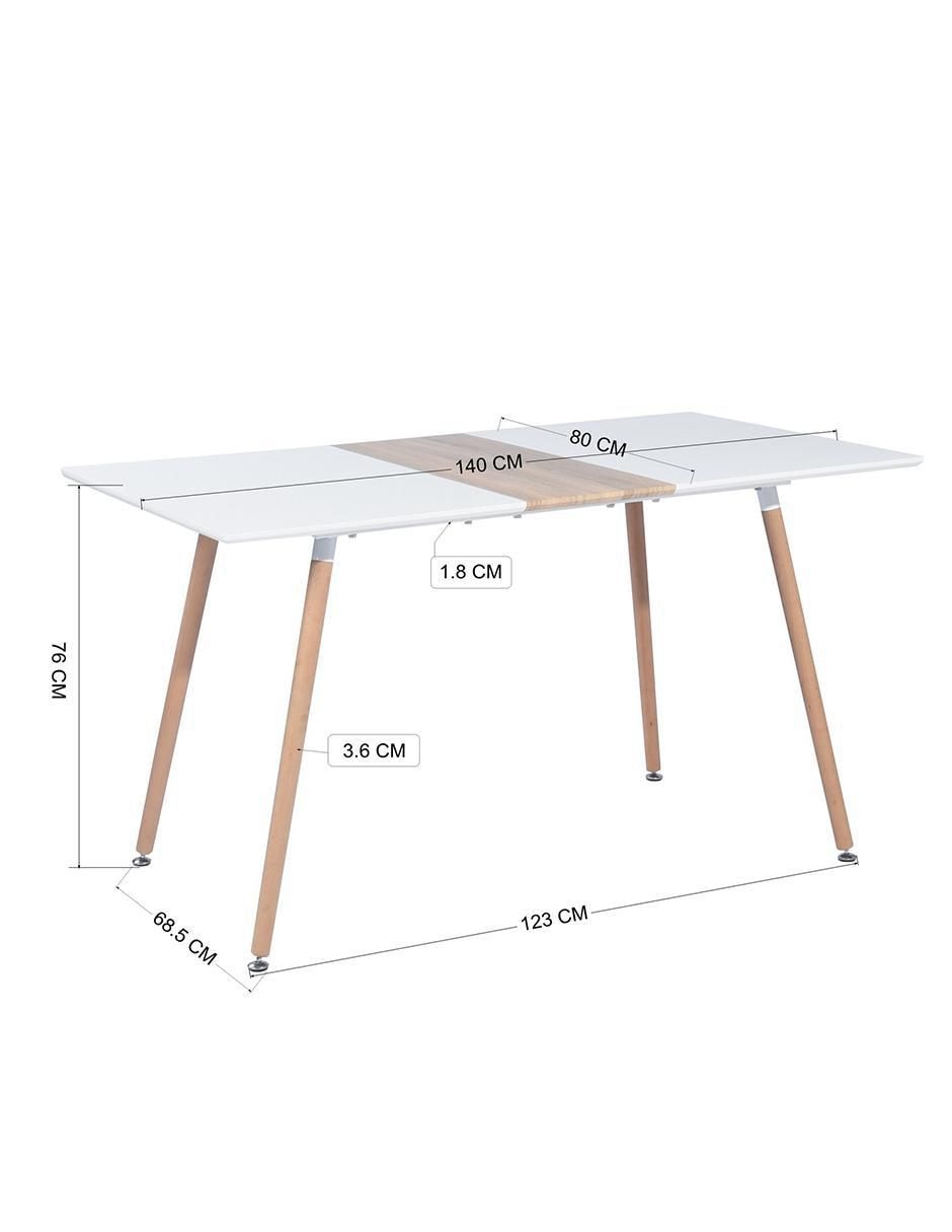 Mesa de comedor armable Trumpet 8