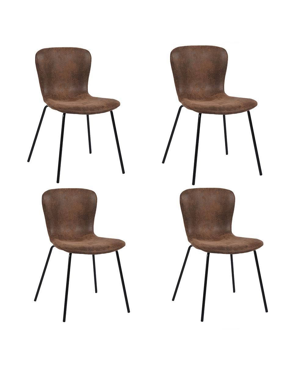 Juego de sillas 4 piezas Koziello Suede
