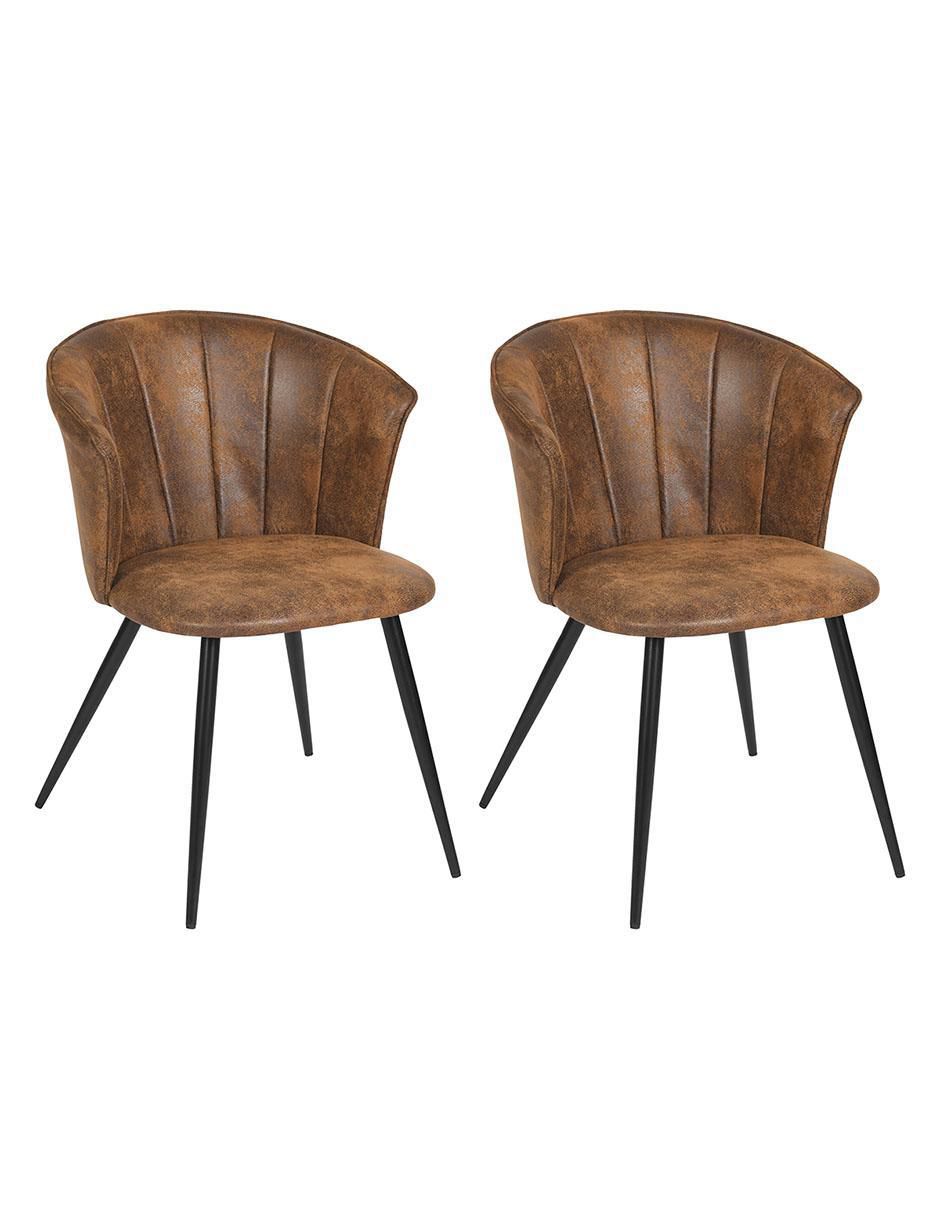 Juego de sillas 2 piezas Doncic dining suede adulto