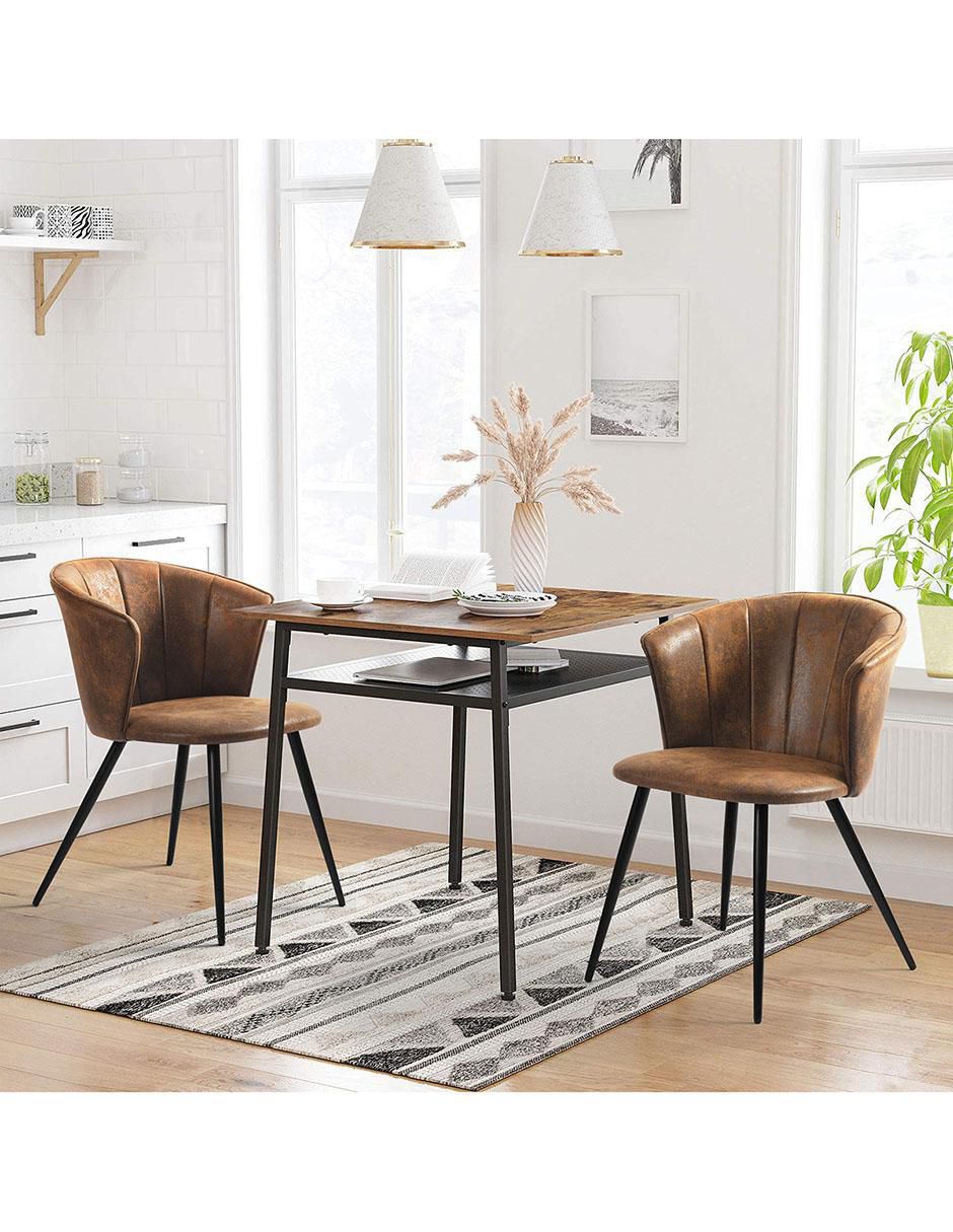 Juego de sillas 2 piezas Doncic dining suede adulto 2