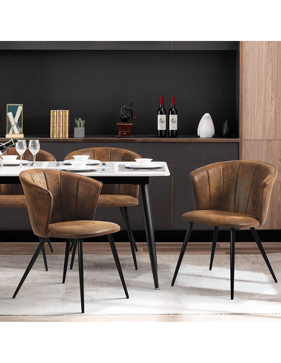Juego de sillas 2 piezas Doncic dining suede adulto 3
