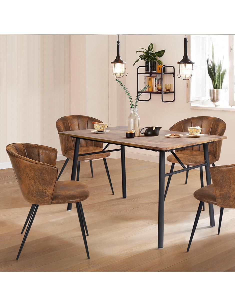 Juego de sillas 2 piezas Doncic dining suede adulto 8