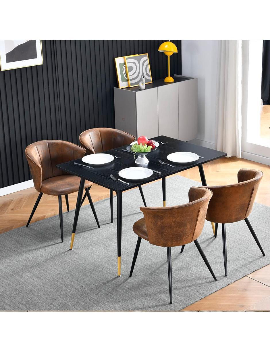 Juego de sillas 2 piezas Doncic dining suede adulto 9