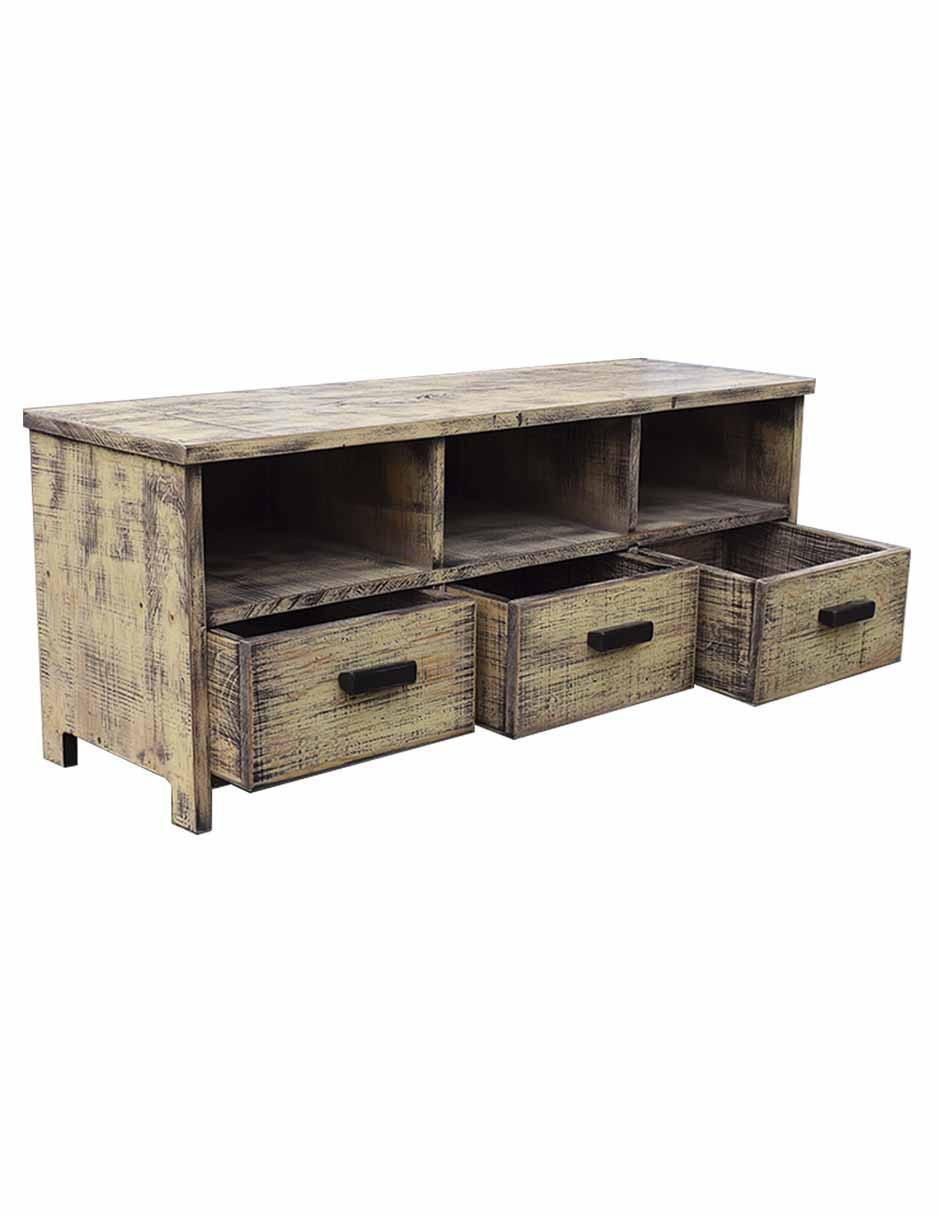 Pie de cama de madera pino 3