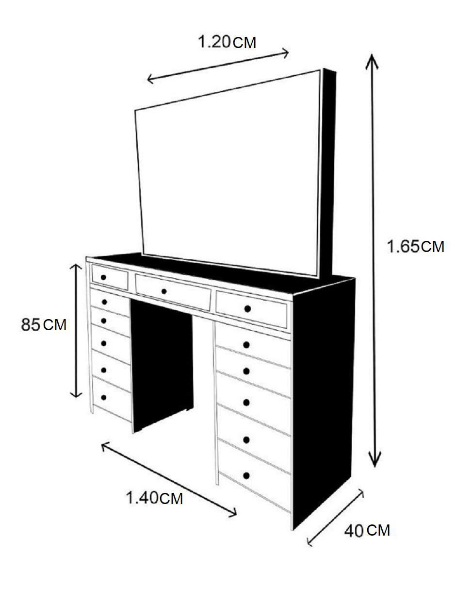 Tocador Vanity Love Silver 9