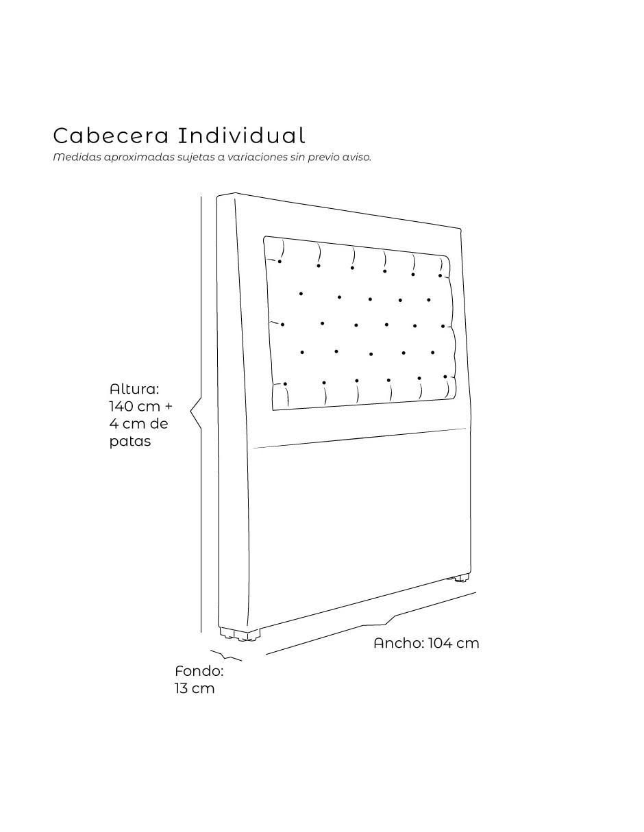 Cabecera Mary de madera pino 6
