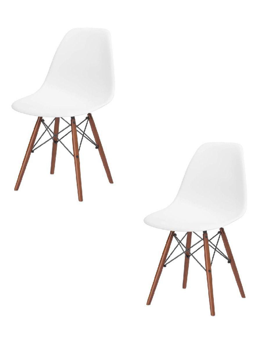 Juego de sillas 2 piezas muebles de plástico