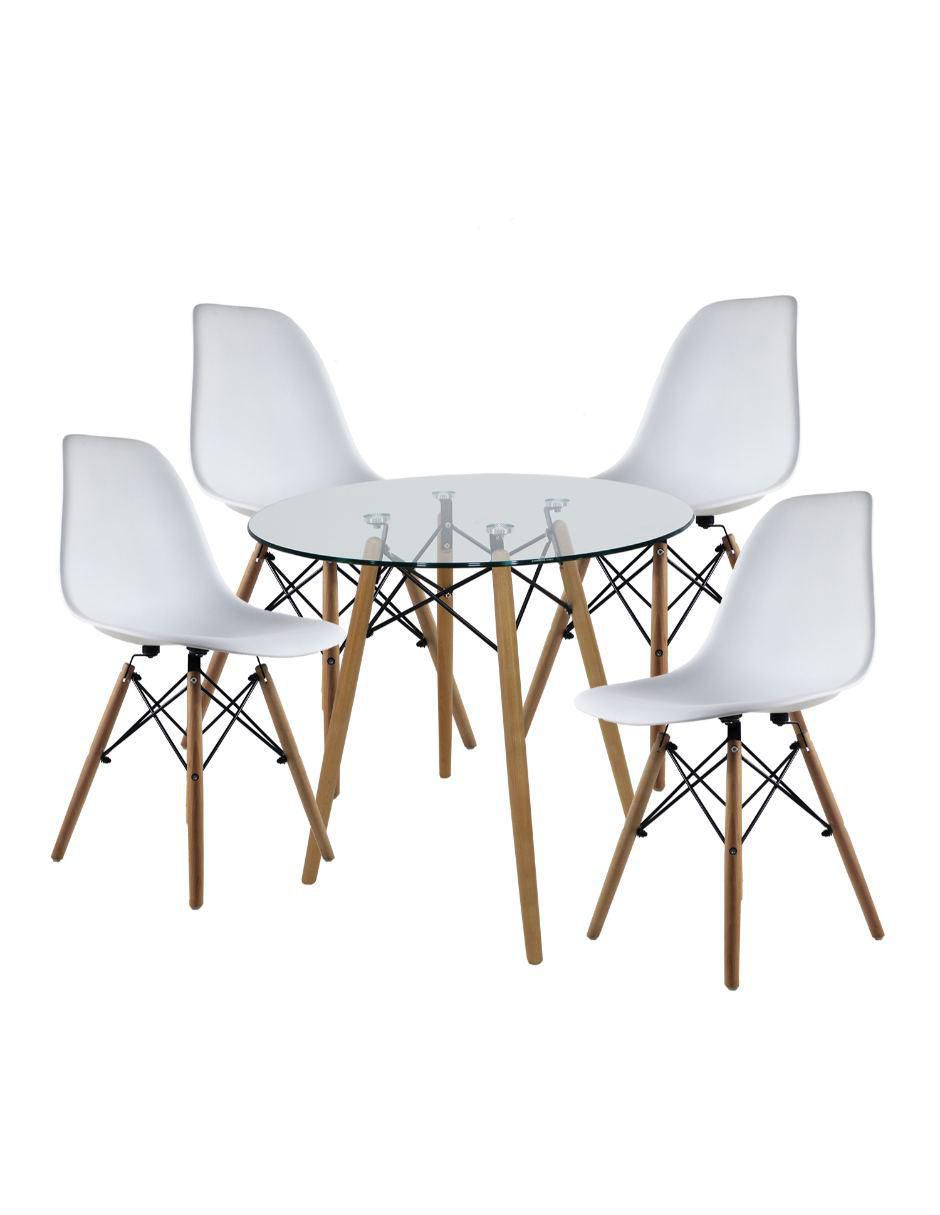 Comedor Oslo para 4 personas de cristal Comedor Oslo para 4 personas de cristal