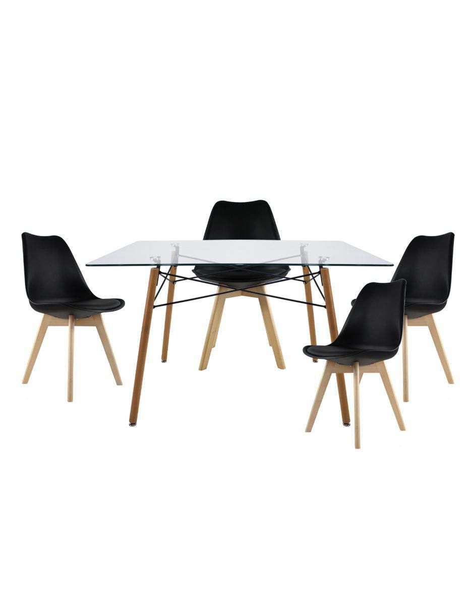 Comedor para 4 personas de cristal