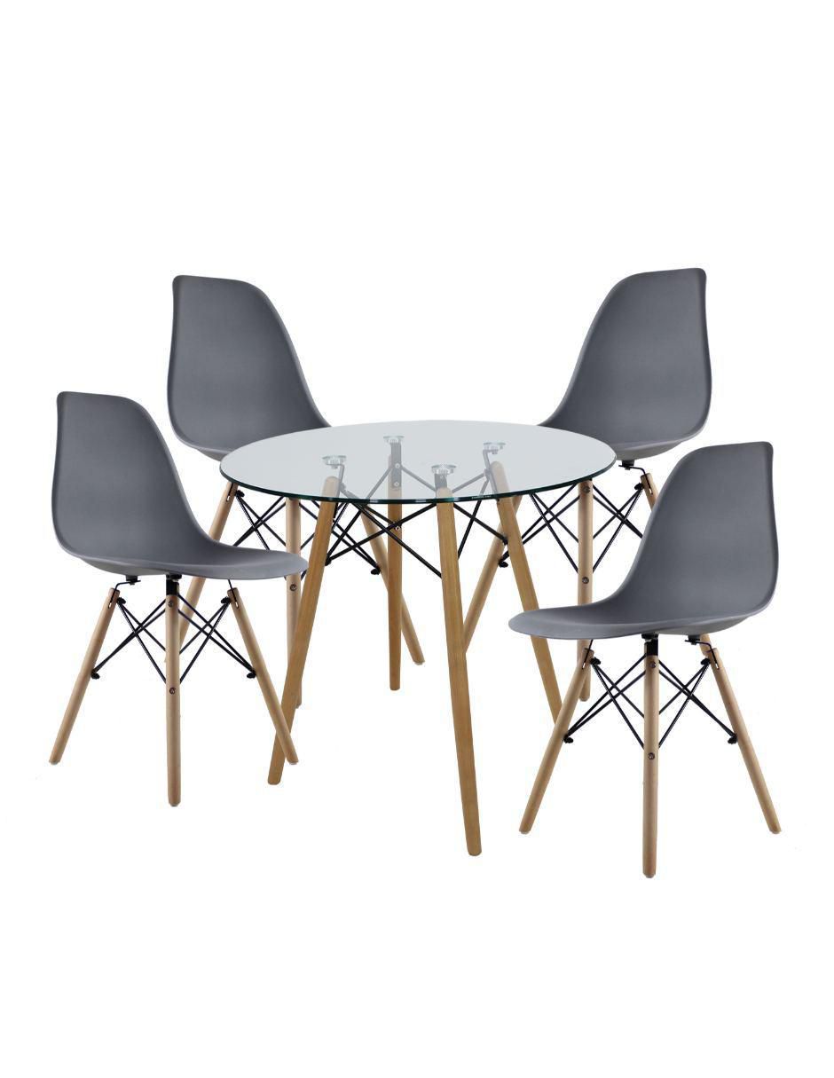 Comedor Oslo para 4 personas de cristal 1