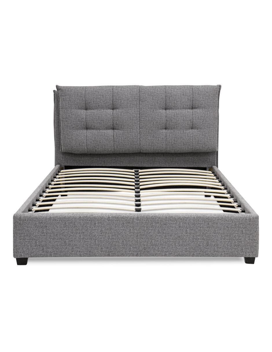 Cama de madera nogal queen size
