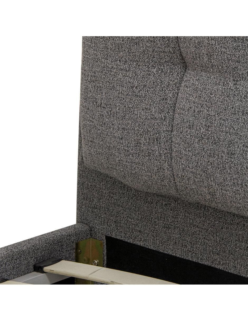 Cama de madera nogal queen size 5