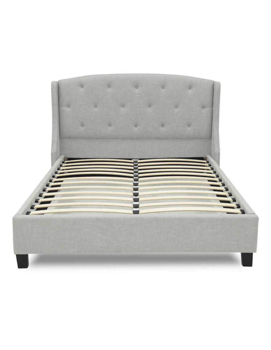 Cama LAN de madera queen size