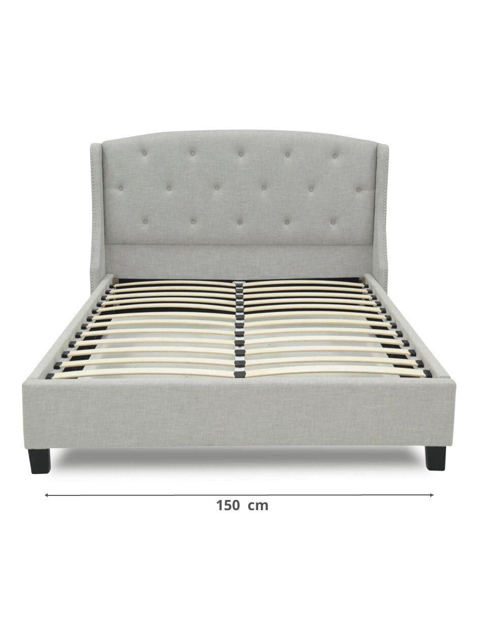 Cama LAN de madera queen size 8