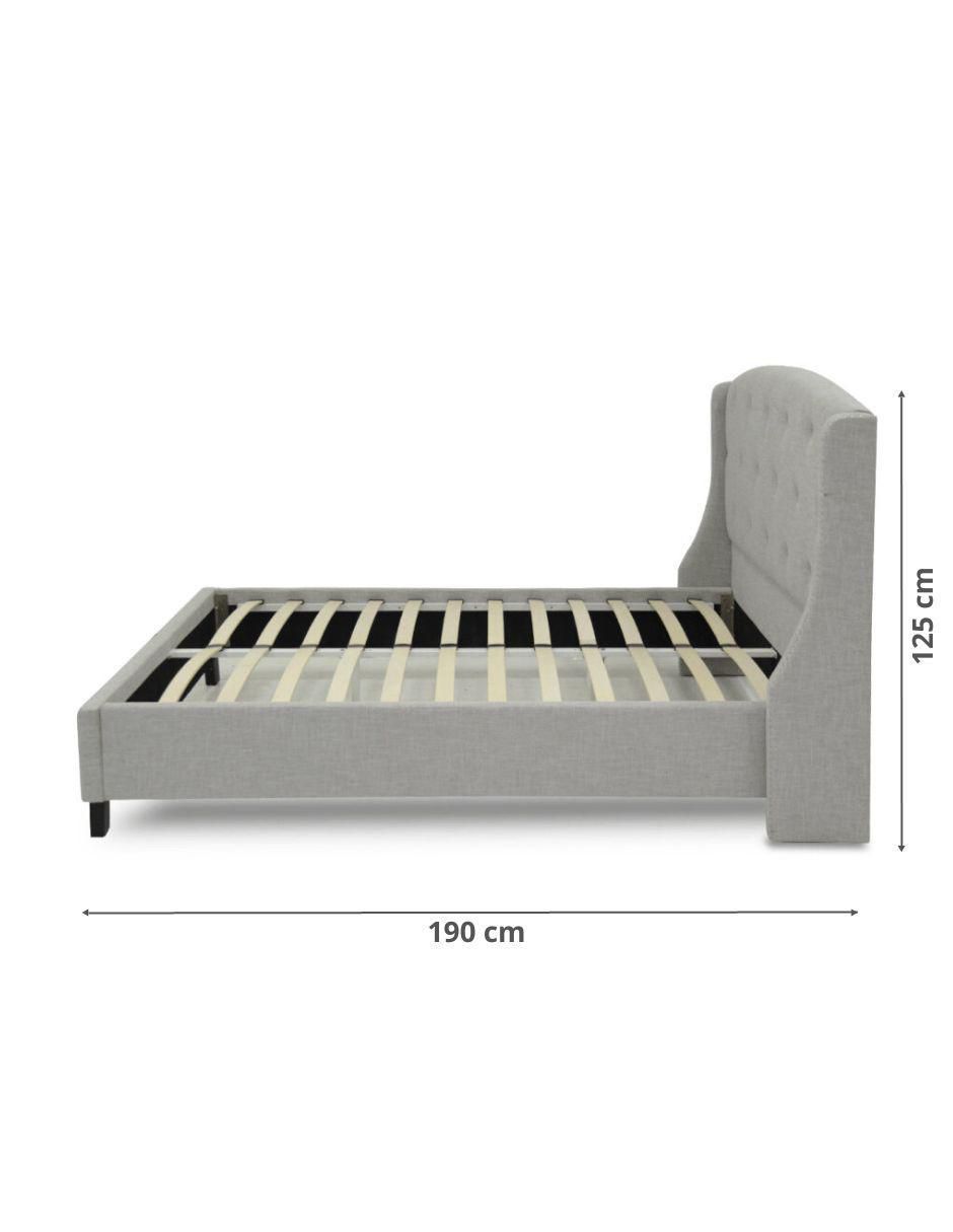 Cama LAN de madera queen size 9