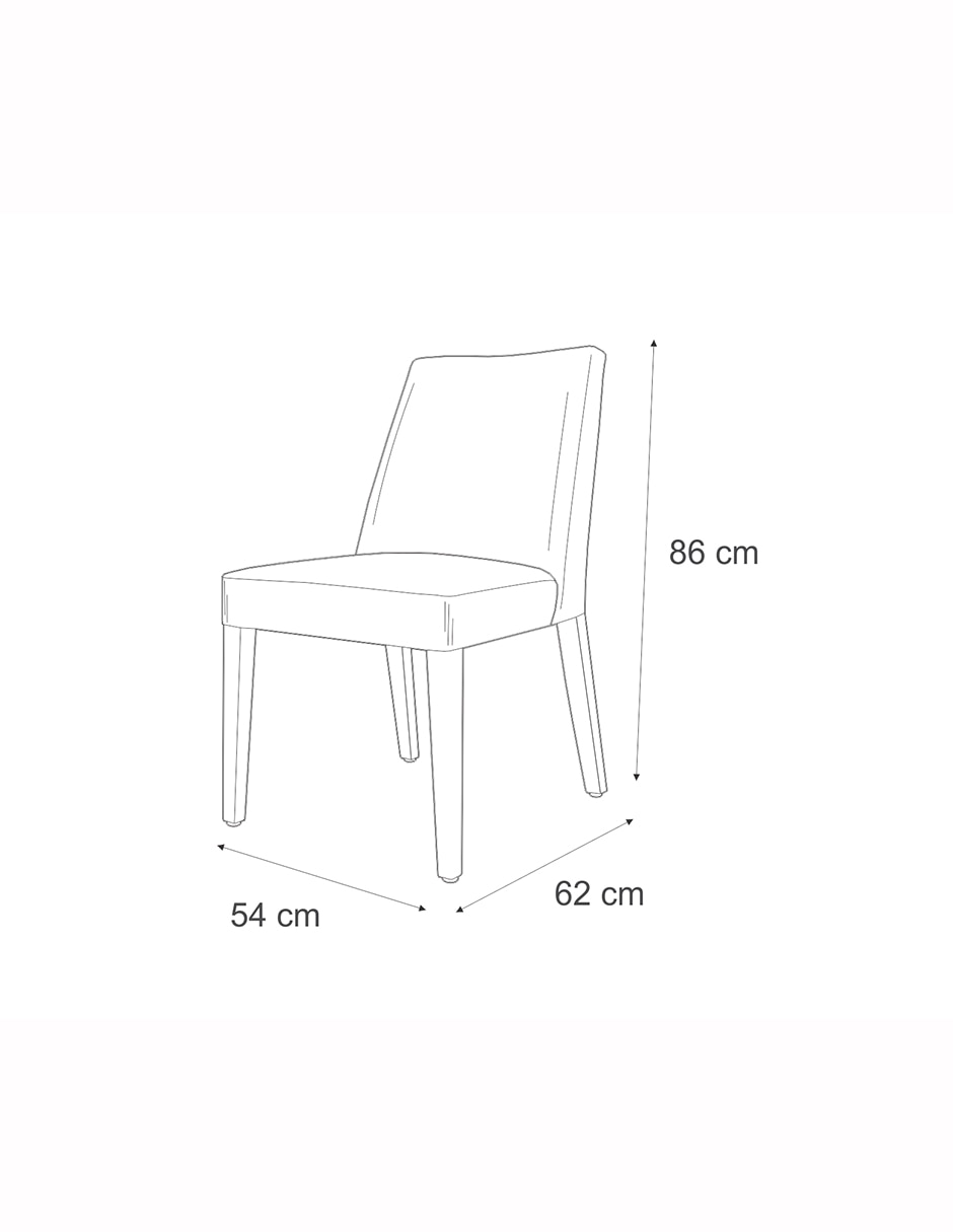 Silla Gary de madera y tela 8