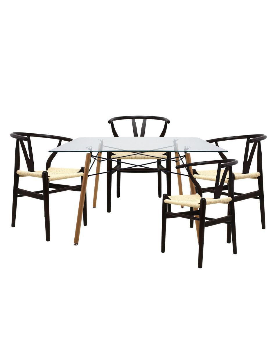Comedor para 4 personas de cristal