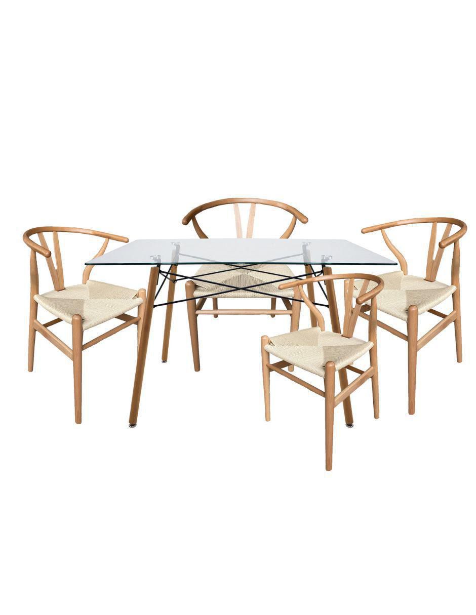Comedor para 4 personas de cristal Comedor para 4 personas de cristal