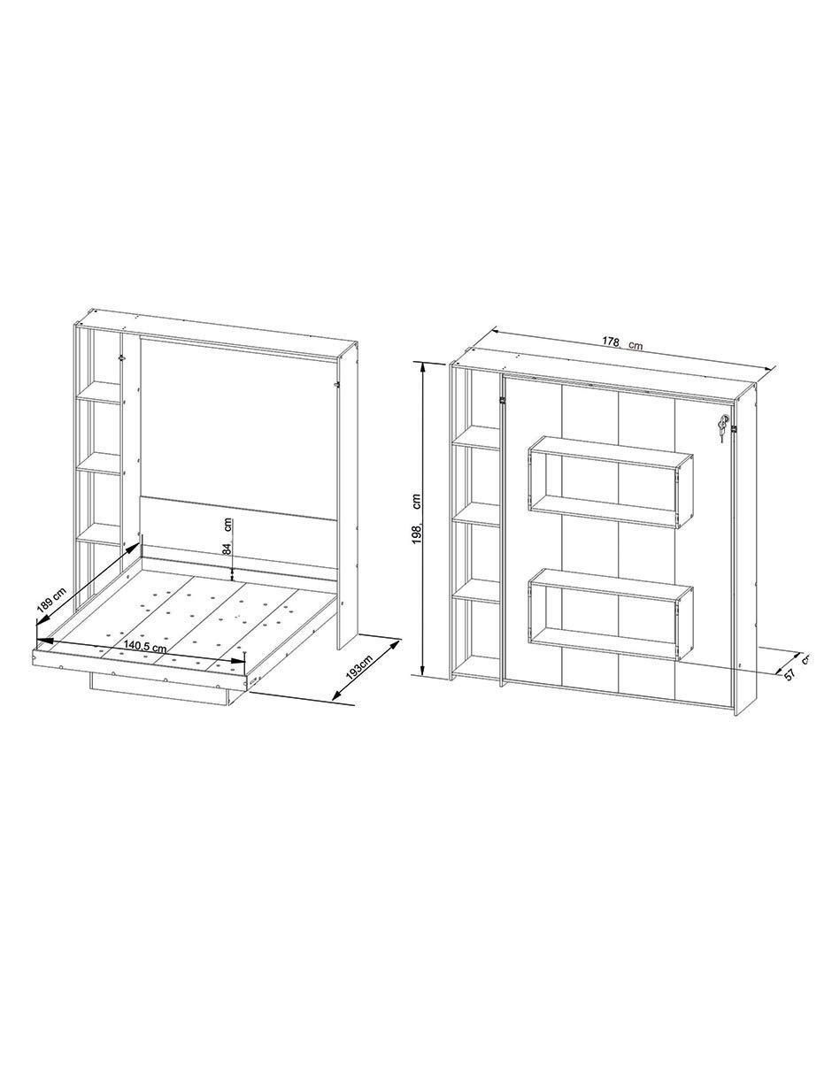 Base para cama a22 a22 de mdf