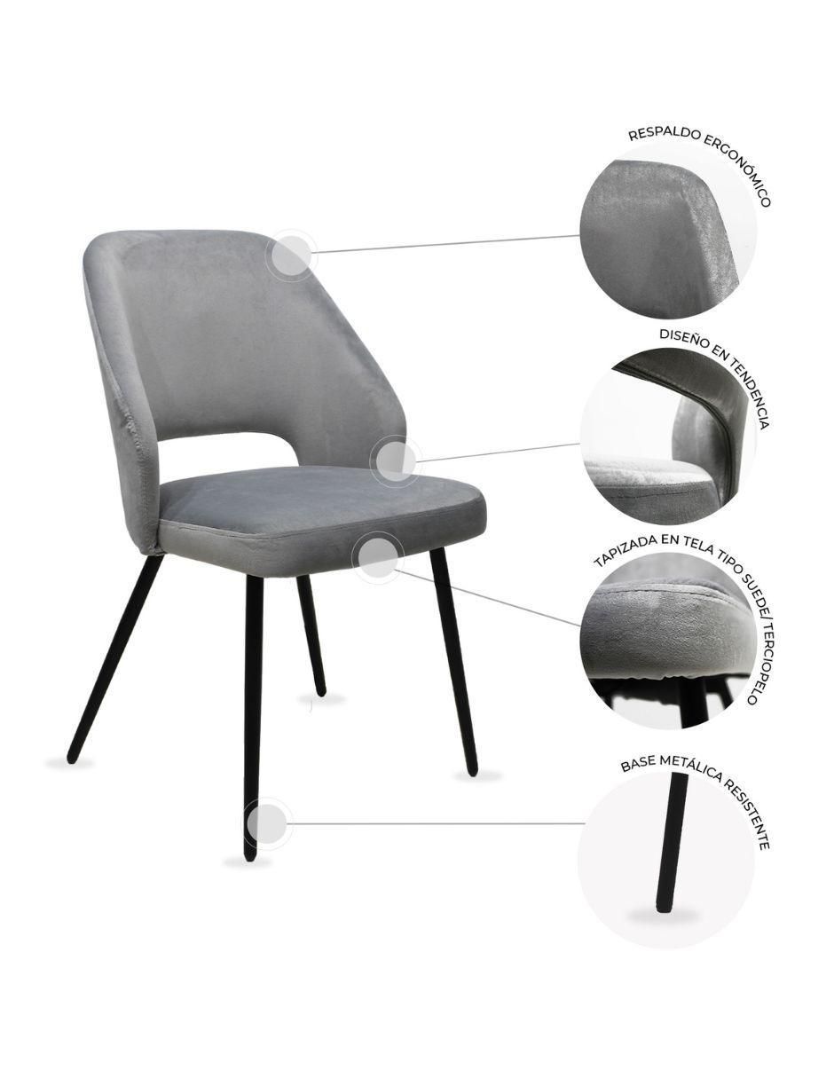 Juego de sillas mundo in muebles para el hogar asturias de tela