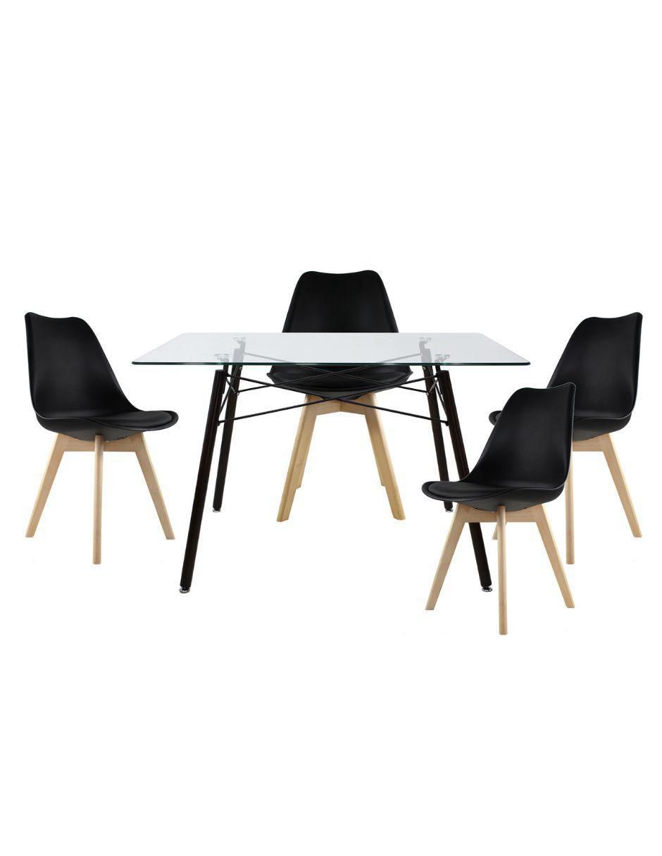 Comedor para 4 personas de cristal