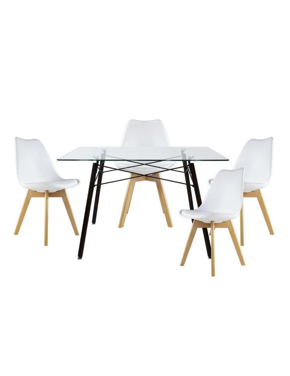 Comedor para 4 personas de cristal