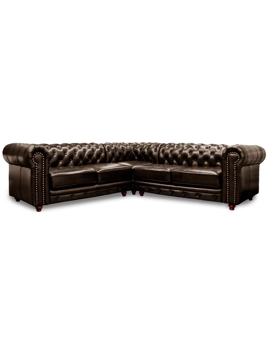 Sala modular Chesterfield de piel
