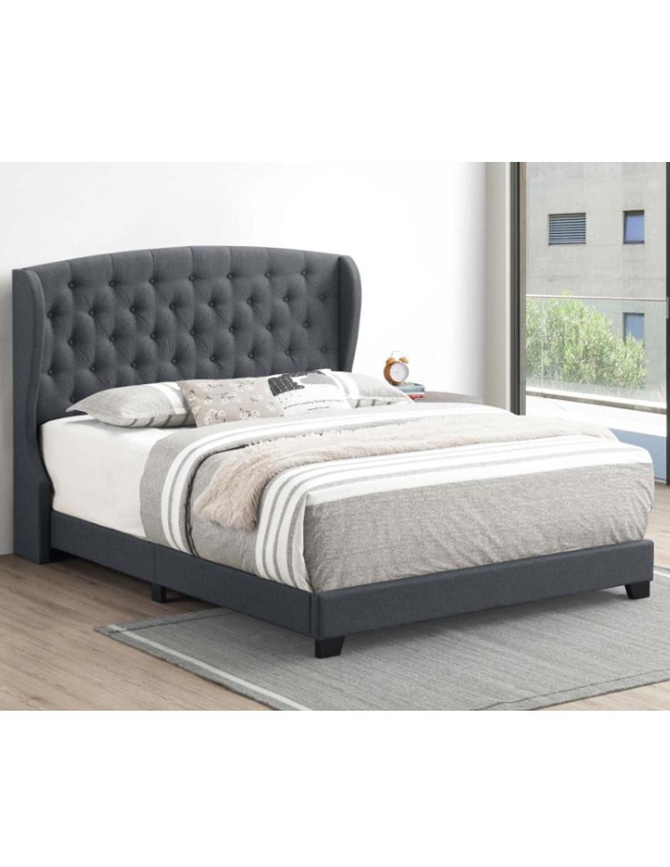 Cama de madera queen size 2