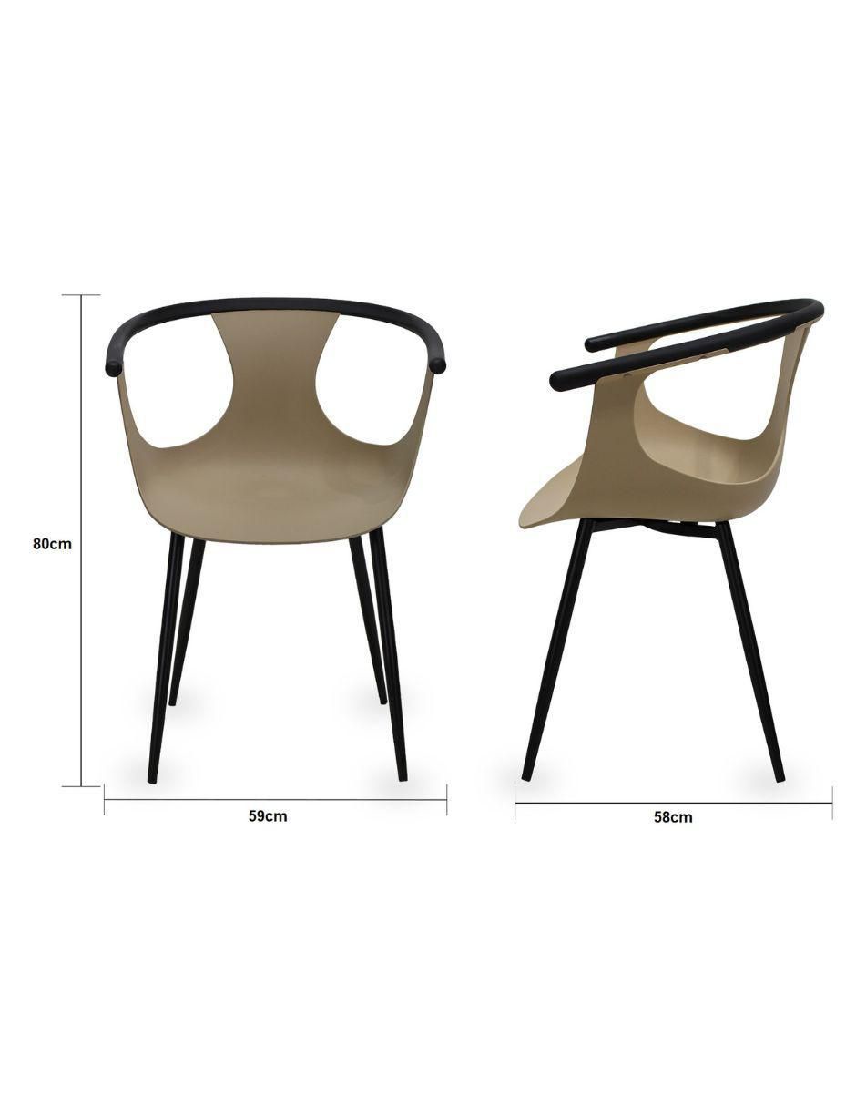 Juego de sillas 4 piezas Catanzaro Muebles de plástico 8