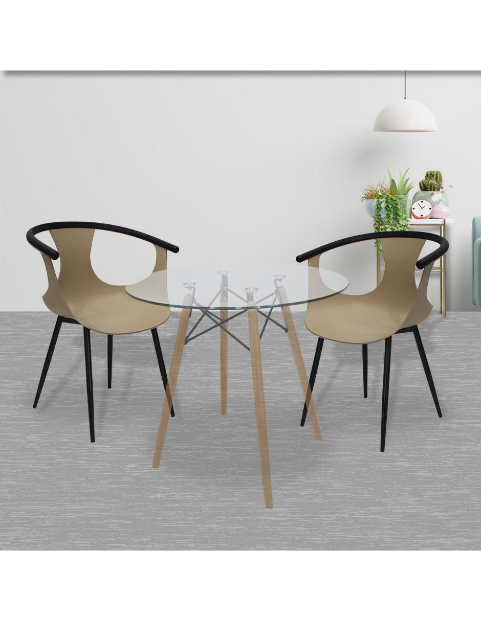 Juego de sillas 4 piezas Catanzaro Muebles de plástico 6