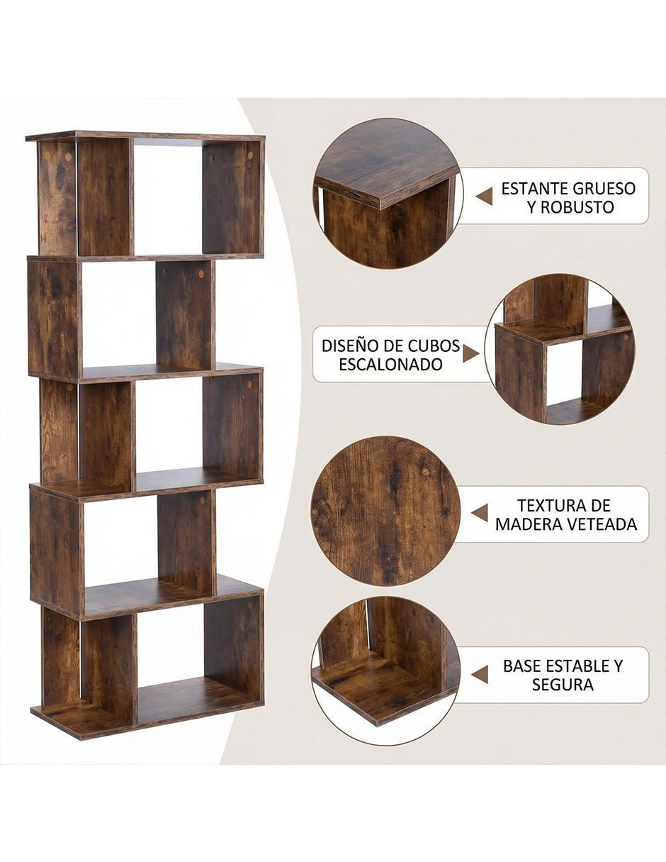 Librero armable Shelf de MDF 4