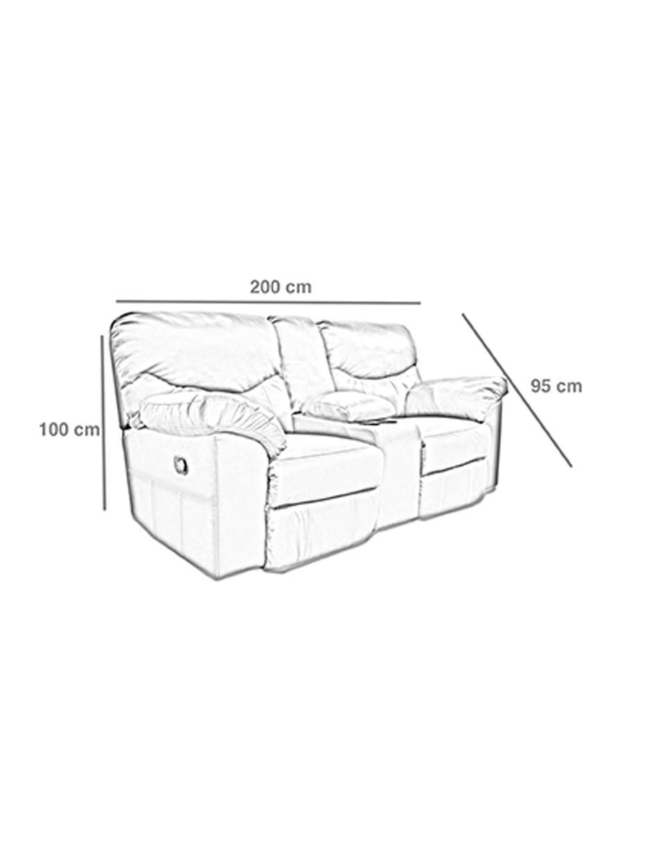 Reclinable Houston de piel y vinil 6