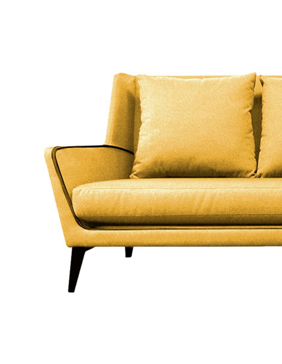 Sofá doble kessa love seat julian de madera pino